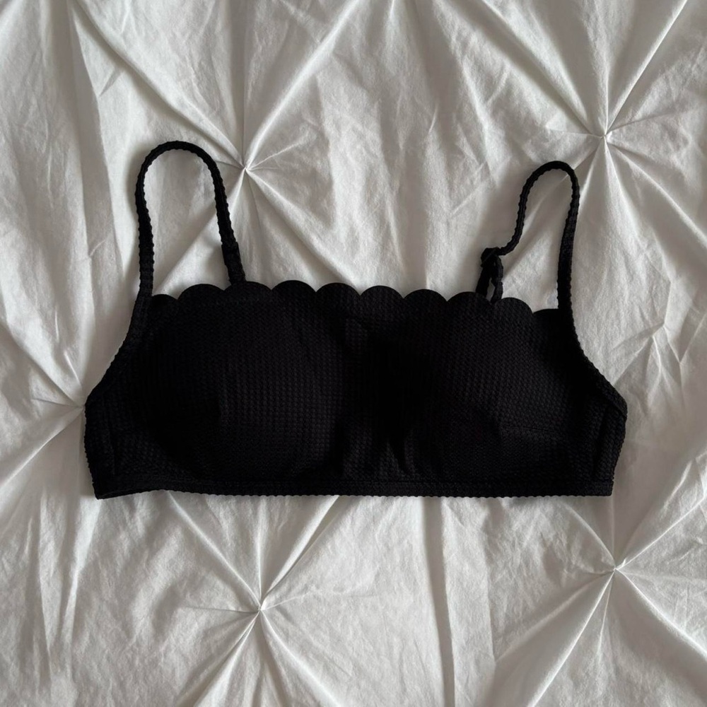 aerie scalloped bandeau bikini top